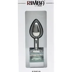 Rimba - Sofia Metalen Buttplug Met Transparante Steen -Buttpluggs Winkel rimba sofia metalen buttplug met transparante steen verpakking
