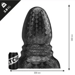Stretch'r Buttplug Ripple XL - Zwart