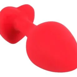You2Toys Rode Buttplug Met Diamanten Hart - L* -Buttpluggs Winkel rode buttplug met diamanten hart m bk 1 kopie