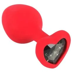 You2Toys Rode Buttplug Met Diamanten Hart - M*