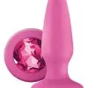 NS Novelties Roze Siliconen Buttplug Met Glanzende Steen -Buttpluggs Winkel roze siliconen buttplug met glanzende steen