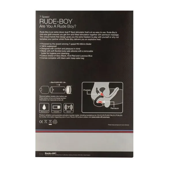 Rocks Off Rude-Boy 7 Speed Prostaatstimulator - Rocks-off 6 Rocks Off Rude-Boy 7 Speed Prostaatstimulator - Rocks-off - Afbeelding 4