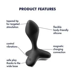 Satisfyer Game Changer Vibrerende Buttplug - Zwart -Buttpluggs Winkel satisfyer game changer vibrerende buttplug zwart 3