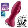 NMC Satisfyer Rotator Vibrator Plug +2 - Paars -Buttpluggs Winkel satisfyer rotator vibrator plug 2 paars 1