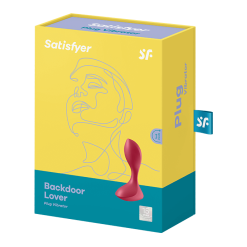 Satisfyer Vibrerende Plug Backdoor Lover - Rood -Buttpluggs Winkel satisfyer vibrerende plug backdoor lover rood verpakking