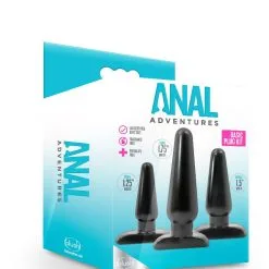 Blush Set Zwarte Buttpluggen - Anal Adventures 14 Blush Set Zwarte Buttpluggen - Anal Adventures -Buttpluggs Winkel set zwarte buttpluggen anal adventures verpakking