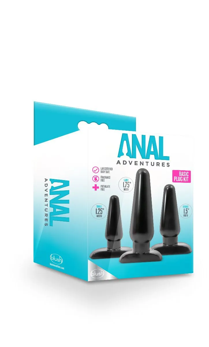 Blush Set Zwarte Buttpluggen - Anal Adventures 8 Blush Set Zwarte Buttpluggen - Anal Adventures - Afbeelding 6