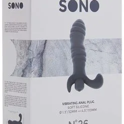Sono No. 26 Vibrating Prostate Massager -Buttpluggs Winkel sono no. 26 vibrating prostate massager grijs verpakt 3