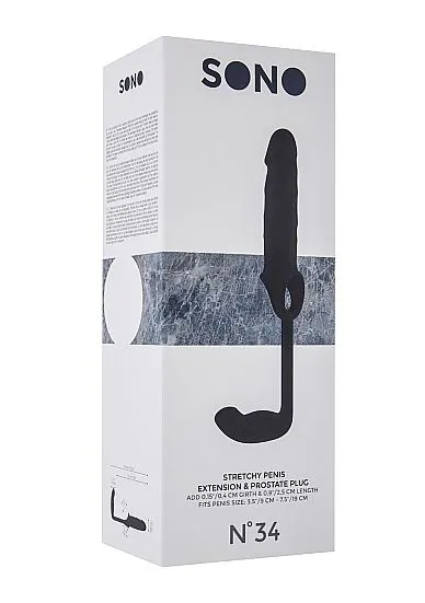 Sono No. 34 Stretchy Penis Exten And Plug - Afbeelding 8