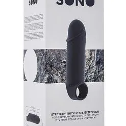 Sono No. 35 Stretchy Thick Penis Extension -Buttpluggs Winkel sono no. 35 stretchy thick penis extension grijs verpakt 2