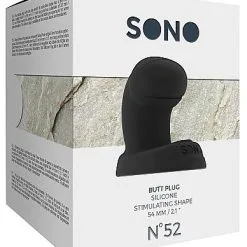 Sono No. 52 Buttplug Zwart 7 Sono No. 52 Buttplug Zwart -Buttpluggs Winkel sono no. 52 buttplug verpakt 2