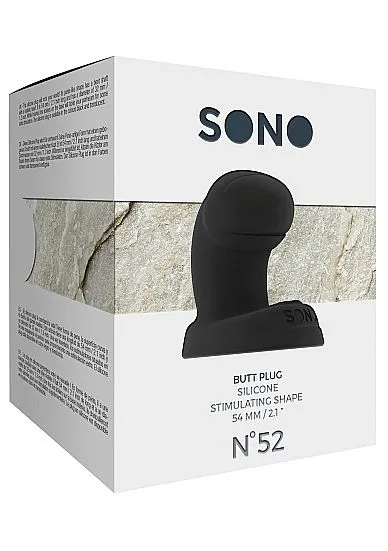 Sono No. 52 Buttplug Zwart 5 Sono No. 52 Buttplug Zwart - Afbeelding 3