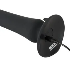 Black Velvets Stotende Anaalplug Met Zuignap - Zwart -Buttpluggs Winkel stotende anaalplug met zuignap zwart usb