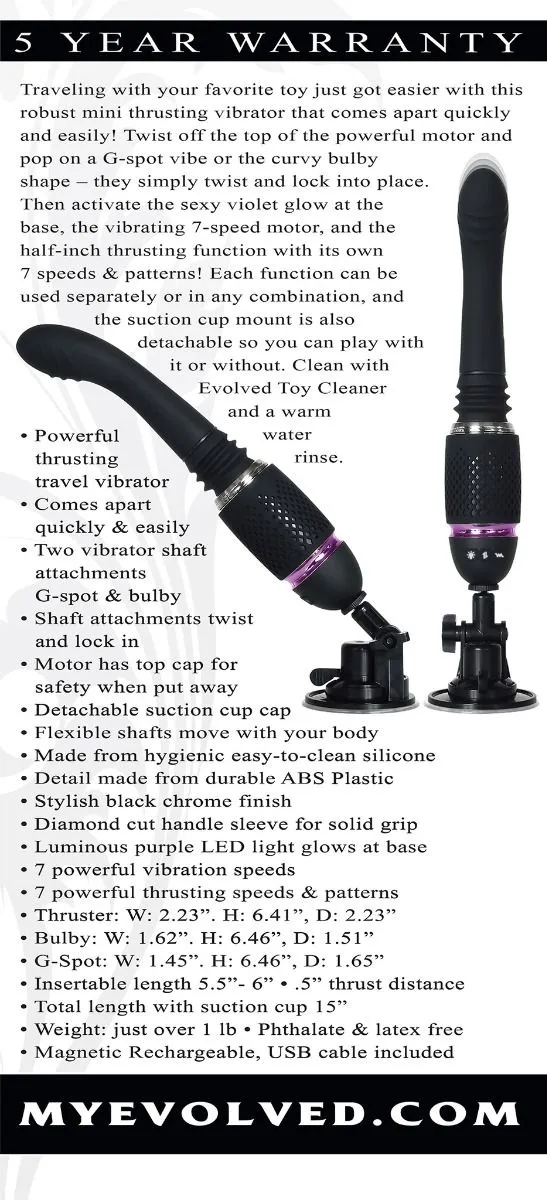 Evolved Stotende Vibrator Thrust And Go 4 Evolved Stotende Vibrator Thrust And Go - Afbeelding 2