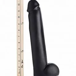 XR Brands Prostatic Play The Master Suction Cup Dildo - Zwart* -Buttpluggs Winkel the master suction cup dildo zwart afmetingen