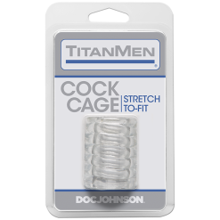 Titanmen Cockcage Clear -Buttpluggs Winkel titanmen penis kooi clear 2