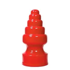 Buttpluggs Winkel 17 All Black Buttplug Triangle Red
