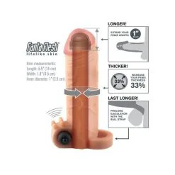 Pipedream Fantasy X-Tensions - FX Vibration 2,5 Cm Extention* -Buttpluggs Winkel vibrating real feel 1 extension3 600x600 2