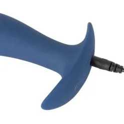 You2Toys Vibrerende Buttplug - Blauw -Buttpluggs Winkel vibrerende buttplug blauw usb