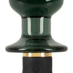 Anos Vibrerende Glas En Siliconen Dubbele Buttplug