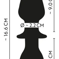 Anos Vibrerende Glas En Siliconen Dubbele Buttplug -Buttpluggs Winkel vibrerende buttplug double ended 8