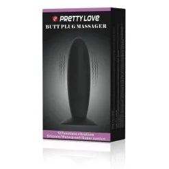 Pretty Love Vibrerende Buttplug Met 12 Standen* -Buttpluggs Winkel vibrerende buttplug met 12 standen verpakking 1