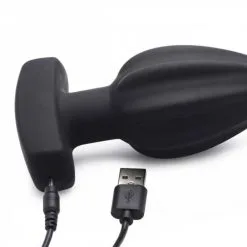 XR Brands Prostatic Play Vibrerende Buttplug The Assterisk* -Buttpluggs Winkel vibrerende buttplug the assterisk usb