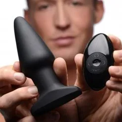 XR Brands Prostatic Play Vibrerende Rimming Buttplug Model R 10 XR Brands Prostatic Play Vibrerende Rimming Buttplug Model R -Buttpluggs Winkel vibrerende rimming buttplug model r remote