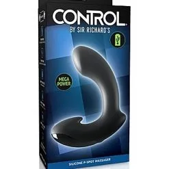 Sir Richard's Vibrerende Siliconen Prostaat Massager - Zwart -Buttpluggs Winkel vibrerende siliconen prostaat massager zwart verpakt