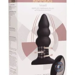 Shots Toys Vibrerende Rimming Buttplug Model L -Buttpluggs Winkel vibrerende rimming buttplug model i verpakking