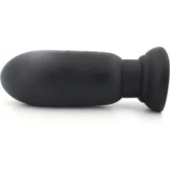 X-MEN XXL Buttplug Wadcutter - Zwart -Buttpluggs Winkel x men xxl buttplug wadcutter zwart zijkant