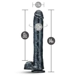 Blush XXL Dildo Jet Dark Steel Carbon 35 Cm 12 Blush XXL Dildo Jet Dark Steel Carbon 35 Cm -Buttpluggs Winkel xxl dildo jet dark steel carbon 6