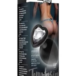 Blush Zwarte Luxe Buttplug Met Juweel Temptasia - Medium