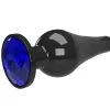 ToyJoy Jewellery Buttplug Met Siersteen - Blauw 2 ToyJoy Jewellery Buttplug Met Siersteen - Blauw -Buttpluggs Winkel zwarte rvs buttplug zijkant 1