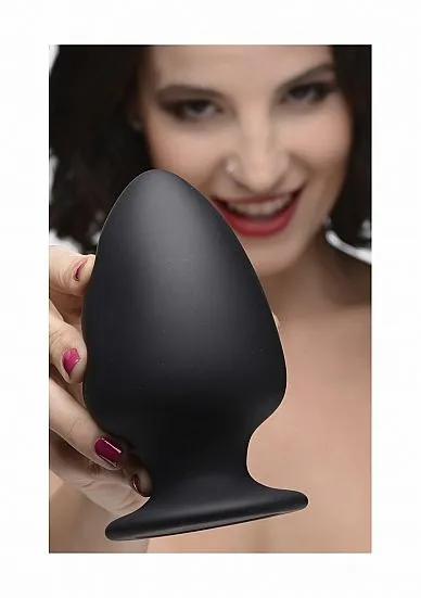 XR Brands Prostatic Play Zwarte Squeezable Buttplug - Large* 7 XR Brands Prostatic Play Zwarte Squeezable Buttplug - Large* - Afbeelding 5