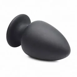 XR Brands Prostatic Play Zwarte Squeezable Buttplug - Large* 11 XR Brands Prostatic Play Zwarte Squeezable Buttplug - Large* -Buttpluggs Winkel zwarte squeezable buttplug large zijkant